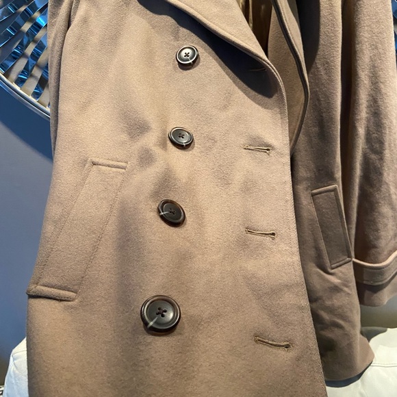 GAP XL (armpit 22 length 33) - Beige Brown Tan Camel pea coat jacket - Picture 7 of 14